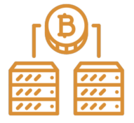 Ícone de criptomineração malicioso